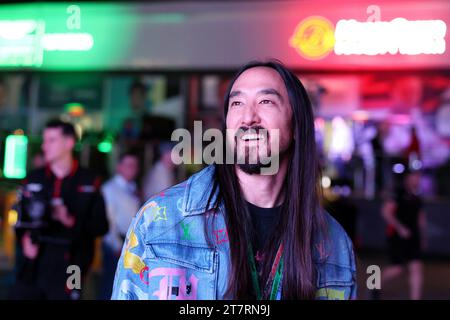 Las Vegas, États-Unis. 16 novembre 2023. Steve Aoki (USA) DJ. 16.11.2023. Formula 1 World Championship, Rd 22, Las Vegas Grand Prix, Las Vegas, Nevada, USA, Practice Day. Le crédit photo doit se lire : XPB/Press Association Images. Crédit : XPB Images Ltd/Alamy Live News Banque D'Images