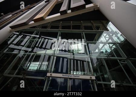 Architecture de la gare de Nottingham Banque D'Images