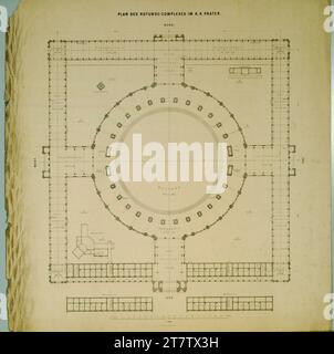 Carl von Hasenauer Vienne II, exposition universelle 1873, plan de situation. Impression 1871-1873 , 1871/1873 Banque D'Images