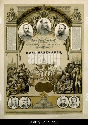 Carl von Hasenauer Vienne II, exposition universelle 1873. Lithographie 1871-1873, 1871/1873 Banque D'Images