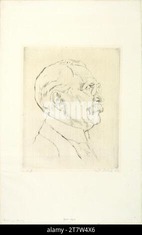 Emil Orlik Wilhelm von Bode. Caltnadel 1917 , 1917 Banque D'Images