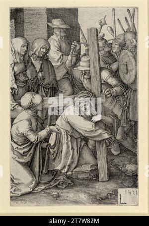 Lucas Hugensz. Van Leyden Crossing. Gravure sur cuivre 1521, 1521 Banque D'Images