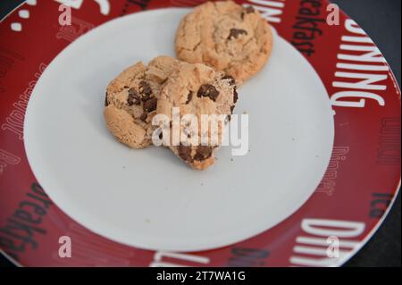 Biscuits sur l'assiette 3 Banque D'Images