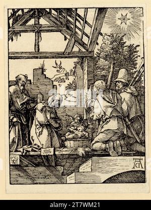Albrecht Dürer la naissance du Christ (petite passion, 5). Gravure sur bois vers 1510 Banque D'Images