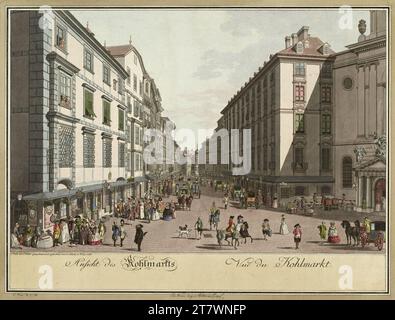 Carl Schütz Kohlmarkt. Gravure, colorée 1786-1794, 1786/1794 Banque D'Images