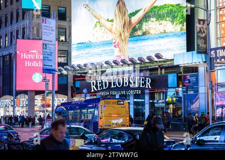 Restaurant Red Lobster à New York. Banque D'Images