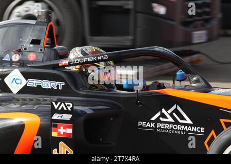 Joshua Dufek (CHE) au Mugello circuit, Italie pour les Championnats d'Europe régionaux de Formule par Alpine 2023 FRECA Banque D'Images