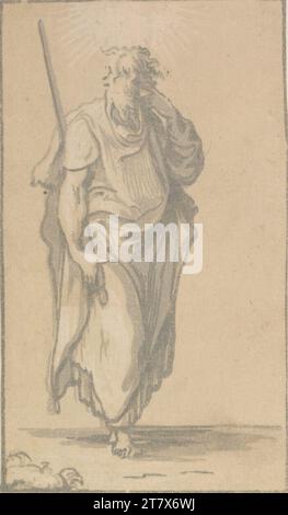 Antonio da Trento Saint Paul. Clair OBSCUR gravure sur bois de deux plaques vers 1524-1527 Banque D'Images