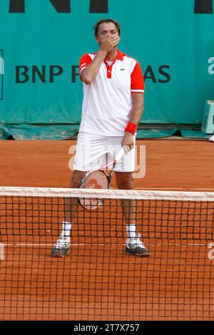 TENNIS - ROLAND GARROS 2010 - TROPHÉE DES LÉGENDES - PARIS (FRA) - 02/06/2010 - PHOTO : LOIC BARATOUX / DPPI HENRI LECONTE (FRA) Banque D'Images