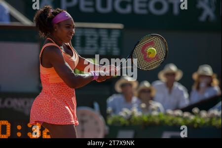 Serena WILLIAMS des États-Unis lors de la Roland Garros 2015, French tennis Open Day 12 le 4 juin 2015 au stade Roland Garros à Paris, France. Photo Loic Baratoux / DPPI Banque D'Images