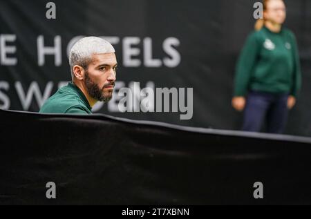 Stockholm, bon pour la Grande académie de tennis, Suède, 11 17 2023, Maxime Cressy contre Maximilian Marterer. . Banque D'Images