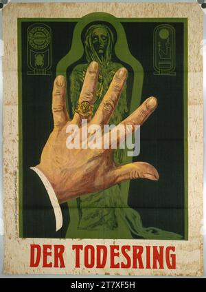 FILMS anonymes Gaumont CINÉMA ; DER TODESRING. Couleur autour de 1910 Banque D'Images