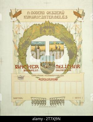 Árpád Basch Bächer Mélichár, Budapest. Couleur 1911, 1911 Banque D'Images