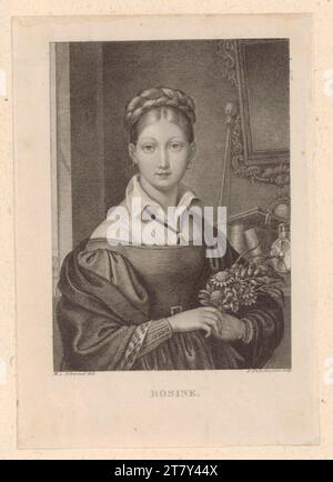 Moritz von Schwind (Zeichner in der Vorlage) Spindler, Carl : Rosine, dans : The Alpine Roses (illustration du livre). Gravure sur acier, gravure, ponctuation 1833, 1833 Banque D'Images
