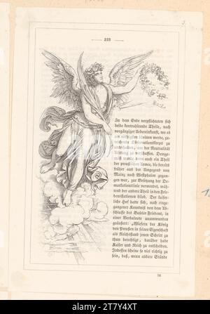 Moritz von Schwind (Zeichner in der Vorlage) Duller, Eduard : Archiduc Carl d'Autriche (illustration de livre). Point en bois 1847, 1847 Banque D'Images
