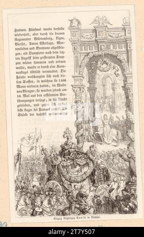 Moritz von Schwind (Zeichner in der Vorlage) Duller, Eduard : Archiduc Carl d'Autriche (illustration de livre). Point en bois 1847, 1847 Banque D'Images