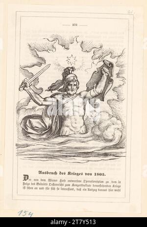 Moritz von Schwind (Zeichner in der Vorlage) Duller, Eduard : Archiduc Carl d'Autriche (illustration de livre). Point en bois 1847, 1847 Banque D'Images