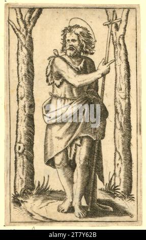 Unbestimmt Saint Jean-Baptiste. Gravure sur cuivre 1505-1527, 1505/1527 Banque D'Images