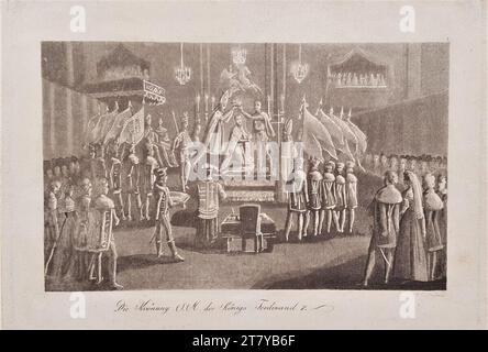 Vincenz Raimund Grüner (Radierer in) couronnement du prince héritier Ferdinand au roi de Hongrie le 28 septembre 1830 à Pressburg. Aquatinte sur papier vers 1830 Banque D'Images