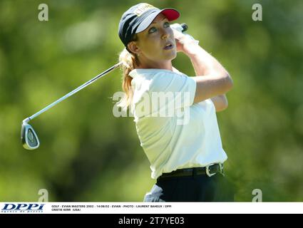 GOLF - EVIAN MASTERS 2002 - 14/06/02 - EVIAN (FRA) - PHOTO : LAURENT BAHEUX / DPPI CHRISTIE KERR (USA) Banque D'Images