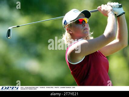 GOLF - EVIAN MASTERS 2002 - 14/06/02 - EVIAN (FRA) - PHOTO : LAURENT BAHEUX / DPPI SUZANN PETTERSEN (NOR) Banque D'Images