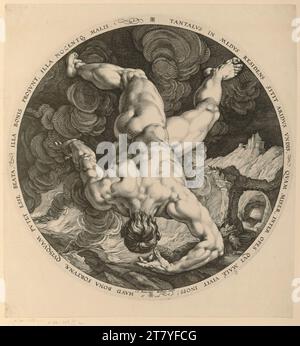 Hendrick Goltzius (graveur) Tantalus. Gravure sur cuivre 1588, 1588 Banque D'Images