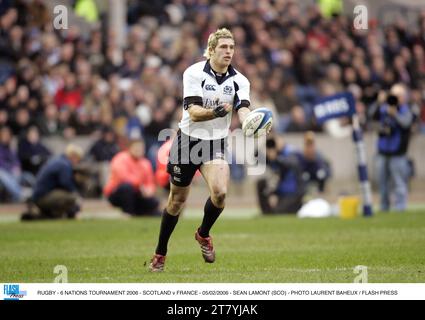 RUGBY - TOURNOI DES 6 NATIONS 2006 - ÉCOSSE - FRANCE - 05/02/2006 - SEAN LAMONT (SCO) - PHOTO LAURENT BAHEUX / FLASH PRESS Banque D'Images