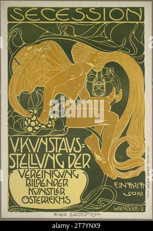 Koloman Moser Secession ; V. exposition artistique. Couleur 1899, 1899 Banque D'Images