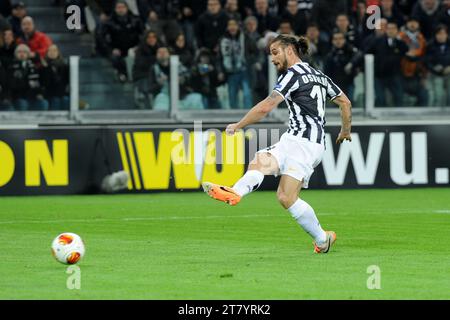 Pablo Osvaldo du FC Juventus lors du match de football de l'UEFA Europa League de 32 première manche entre le FC Juventus et Trabzonspor AS le 20 février 2014 à Turin, en Italie. Photo Massimo Cebrelli / DPPI Banque D'Images