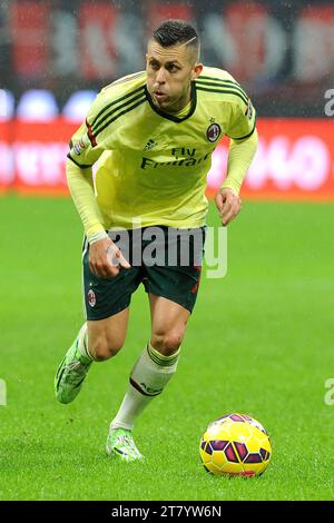 Jeremy menez de l'AC Milan en action lors du championnat italien Serie A match de football entre l'AC Milan et l'Udinese le 30 novembre 2014 au stade San Siro de Milan, en Italie. Photo Massimo Cebrelli / DPPI Banque D'Images