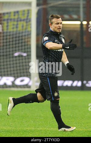 Xherdan Shaqiri du FC Inter Milan lors du match de football de la coupe d'Italie 16 entre le FC Internazionale et UC Sampdoria le 21 janvier 2015 à Milan, Italie. Photo Massimo Cebrelli / DPPI Banque D'Images