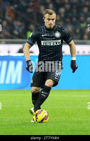 Xherdan Shaqiri du FC Inter Milan en action lors du match de football de la coupe d'Italie de 16 entre le FC Internazionale et l'UC Sampdoria le 21 janvier 2015 à Milan, Italie. Photo Massimo Cebrelli / DPPI Banque D'Images