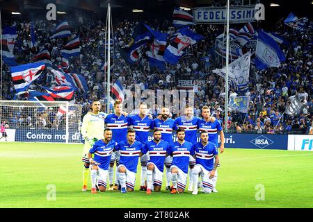 Équipe de UC Sampdoria lors du championnat italien Serie A match de football entre UC Sampdoria et l'Inter Milan FC le 22 septembre 2018 au Stade Luigi Ferraris à Gênes, Italie - photo Massimo Cebrelli / DPPI Banque D'Images