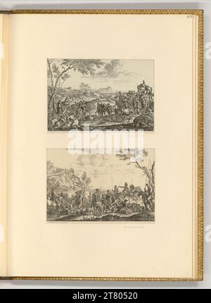 Christian Friedrich Kühnel (Ausführende r Künstler in) scènes militaires. gravure 1777 ; 1779 Banque D'Images