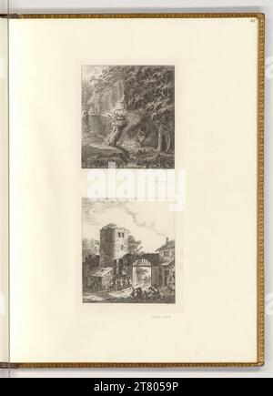 Salomon Gessner (Ausführende r Künstler in) paysages. gravure 1764, 1764 Banque D'Images