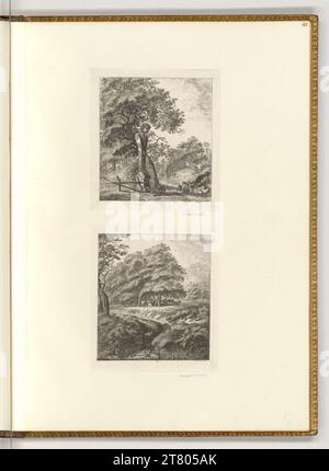 Salomon Gessner (Ausführende r Künstler in) paysages. gravure 1764, 1764 Banque D'Images