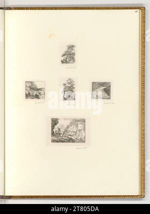 Salomon Gessner (Ausführende r Künstler in) paysages divers ; Chamois. gravure 1750-1788, 1750/1788 Banque D'Images