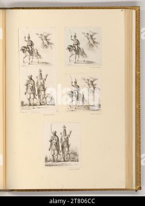 Johann Adam von Bartsch (graveur) soldats hongrois. Gravure, 1796, 1796 Banque D'Images