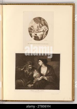 Joseph Hauber (Ausführende r Künstler in) c'est notre vie de la maison du pays ; Lear et Cordelia. Gravure, aquatinte 1799, 1799 Banque D'Images