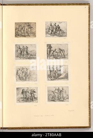 Johann Wilhelm Baur (Ausführende r Künstler in) traditions de différents pays. gravure vers 1640 Banque D'Images