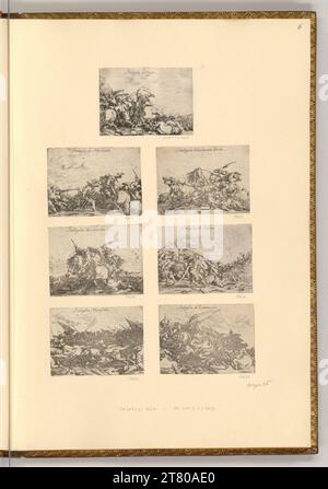 Johann Wilhelm Baur (Ausführende r Künstler in) Titleblatt, Capricci di varie Battaglie Die Gio Guglielmo Baur 1635, représentations de bataille. gravure 1635, 1635 Banque D'Images