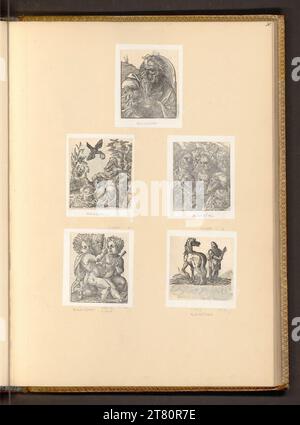 Jost Amman diverses représentations. Gravure sur bois 2. Hälfte 16. Century Banque D'Images