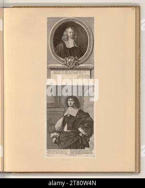 Bartholomäus Kilian (graveur) Portraits Wilhelm Schmid, Johann Leonhard Schorer. Gravure sur cuivre, gravure 1650-1696, 1650/1696 Banque D'Images