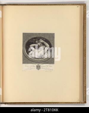Johann Gotthard von Müller (graveur) la Nymphe Erigone. Gravure sur cuivre, gravure 1773, 1773 Banque D'Images