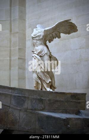 Victoire ailée de Samothrace (Nike de Samothrace), vers 200 av. J.-C. Banque D'Images