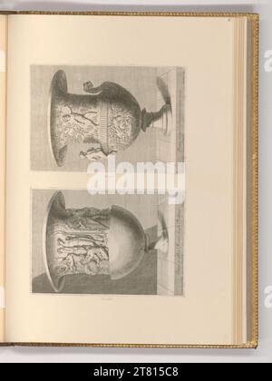 George Tournier (graveur) vases anciens. Gravure sur cuivre imprimée vers 1650 Banque D'Images