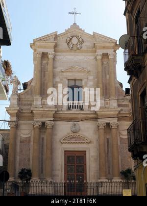 Santa Maria dell’Aiuto Eglise paroissiale catholique romaine, via Santa Maria dell’Aiuto, Catane, Sicile, Sicile, Italie, Europe Banque D'Images