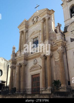 Santa Maria dell’Aiuto Eglise paroissiale catholique romaine, via Santa Maria dell’Aiuto, Catane, Sicile, Sicile, Italie, Europe Banque D'Images