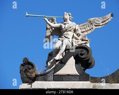 Porta Garibaldi, Porta Ferdinandea ou Porta Ferdinanda, arc de triomphe, via Giuseppe Garibaldi, Catane, Sicile, Sicile, Italie, Europe Banque D'Images