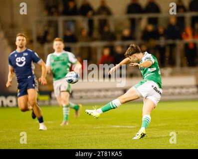 17 novembre 2023 ; AJ Bell Stadium, Salford, Lancashire, Angleterre; English Premiership Rugby, sale Sharks versus Newcastle Falcons ; Ben Redshaw de Newcastle Falcons Banque D'Images